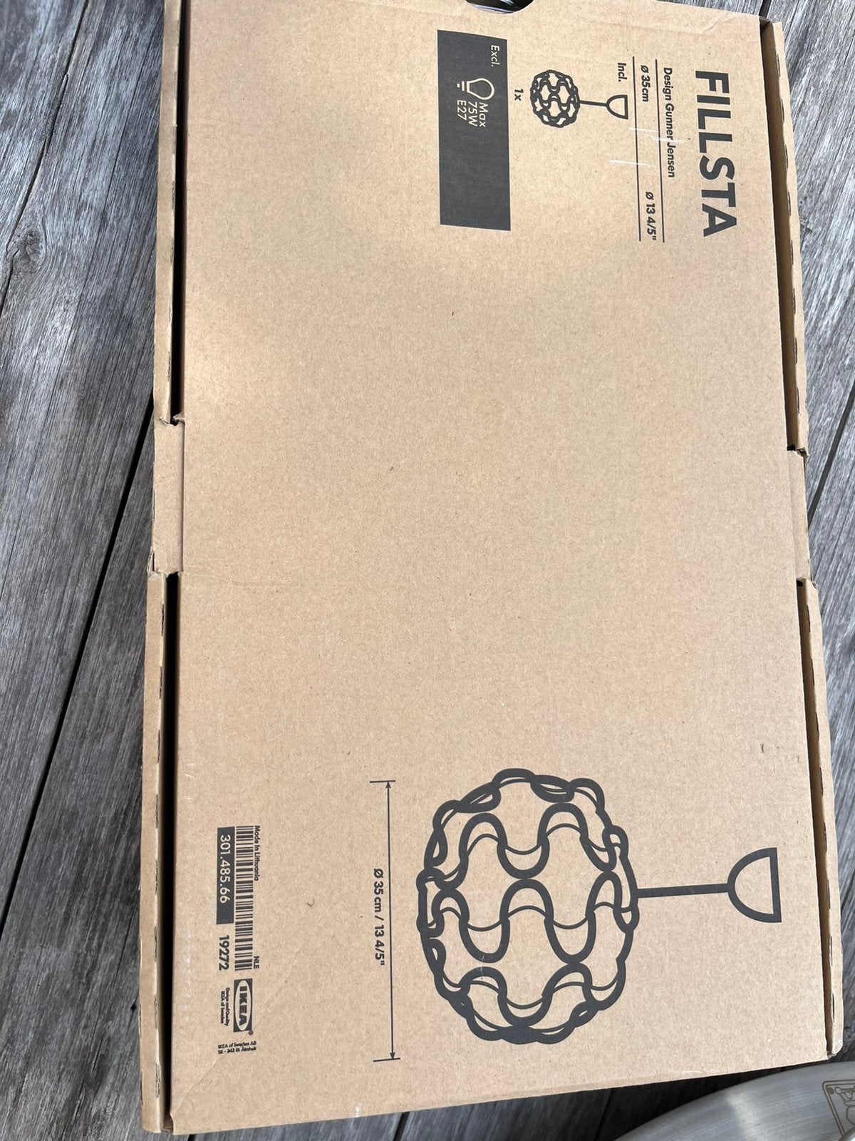 Hanglamp Fillsta van Ikea, Ophalen of Verzenden, Nieuw, Minder dan 50 cm