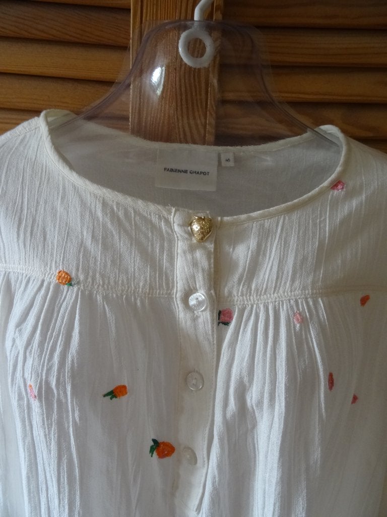 Fabienne Chapot blouse mt 40, Maat 38/40 (M), Verzenden, Wit, Zo goed als nieuw