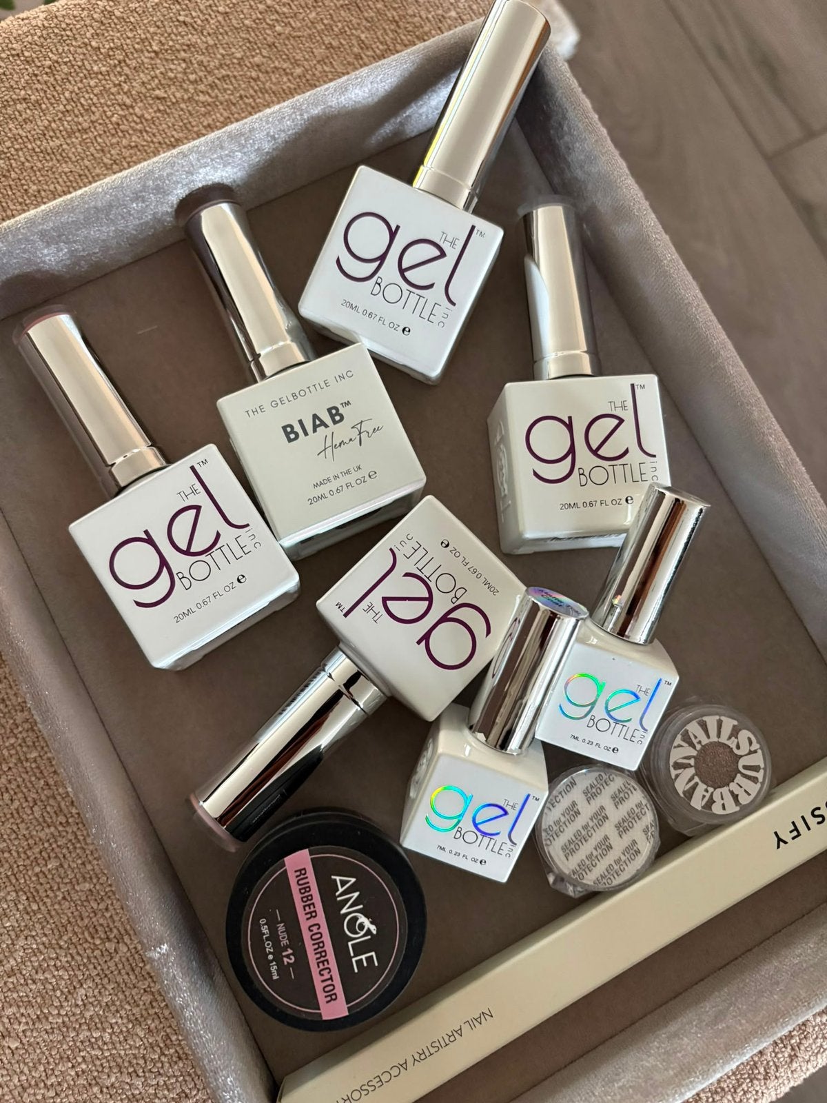 Grote set The GelBottle BIAB, base coat, top coat en meer, Ophalen of Verzenden, Zo goed als nieuw, Overige typen