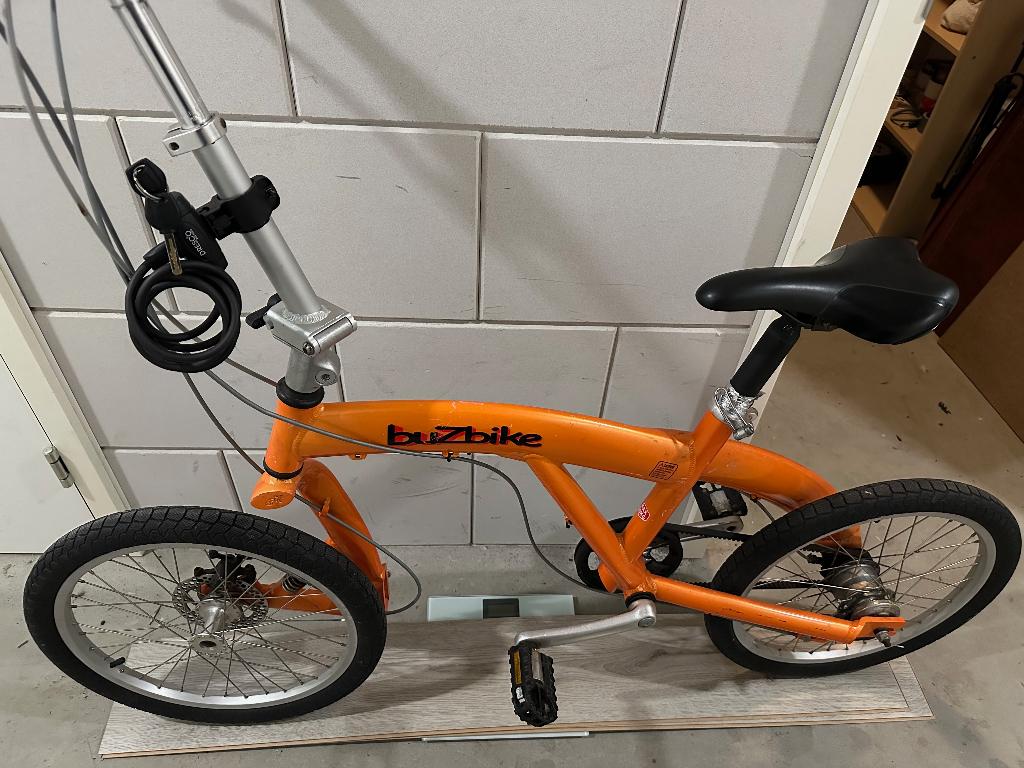 Super zeldzame oranje Buzzbike met beltdrive, Fietsen en Brommers, Minder dan 10 versnellingen, Gebruikt, Vering, 49 tot 53 cm