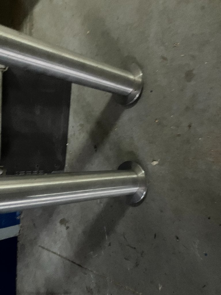Info balie rvs staanders zuil met computer ( 137 ), Ophalen, Gebruikt, Nb, Nb
