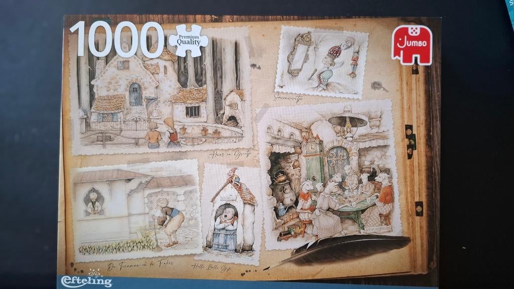 Jumbo Anton Pieck puzzels 5 stuks a EUR 6, Ophalen, 500 t/m 1500 stukjes, Zo goed als nieuw, Legpuzzel