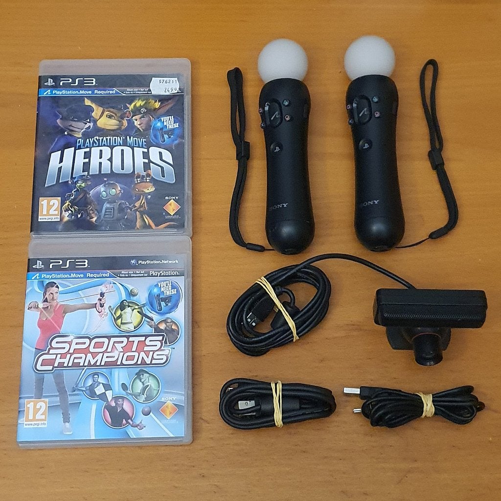 PS3 TWO PLAYER Motion Controller MOVE PACK, Spelcomputers en Games, Games | Sony PlayStation 3, Gebruikt, Overige genres, 1 speler