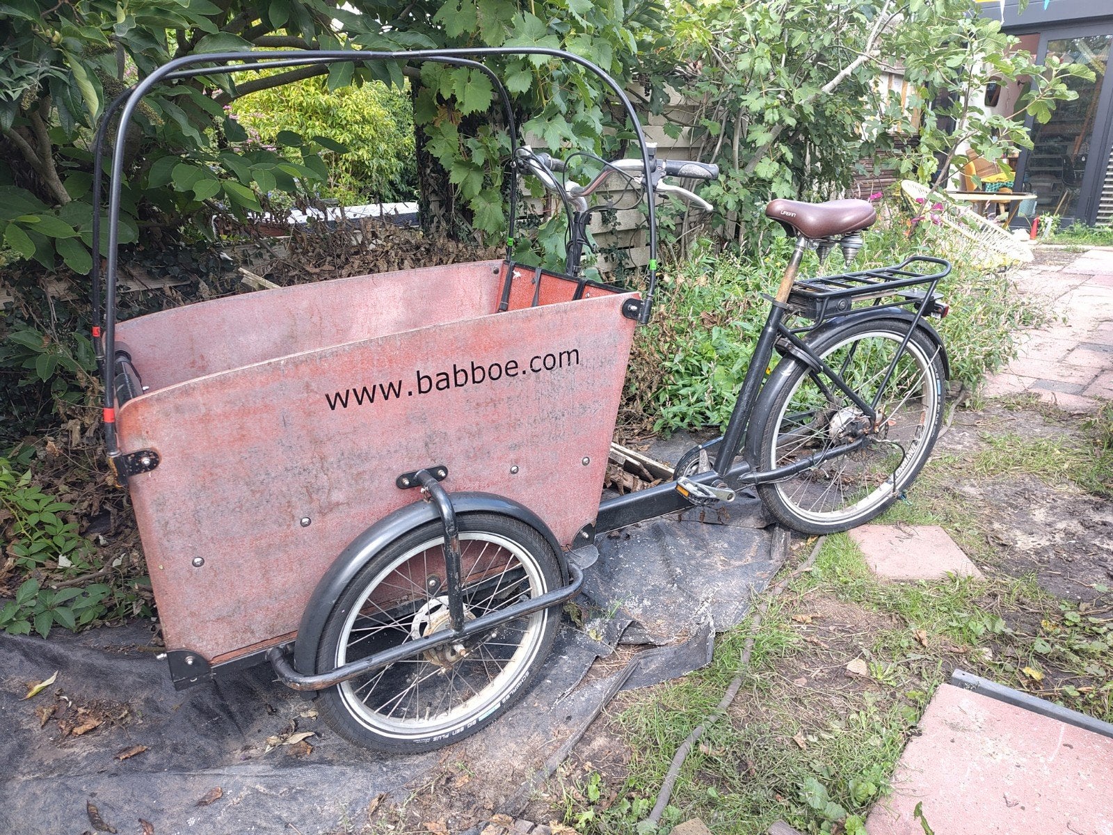 Babboe Big electrische bakfiets - Defect - Nieuwe onderdelen, Overige merken, Gebruikt, Ophalen of Verzenden, 2 kinderen