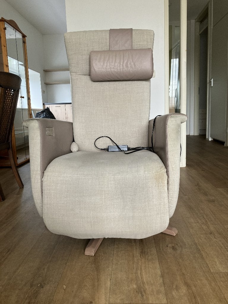 Relax & Sta-op stoel, Ophalen, Gebruikt, Minder dan 75 cm, Leer
