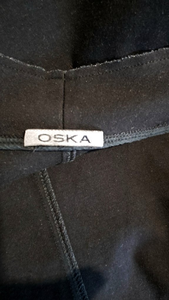 OSKA ♥️stretch jasje ritssluiting zwart mt 0, Verzenden, Zwart, Zo goed als nieuw, Jasje