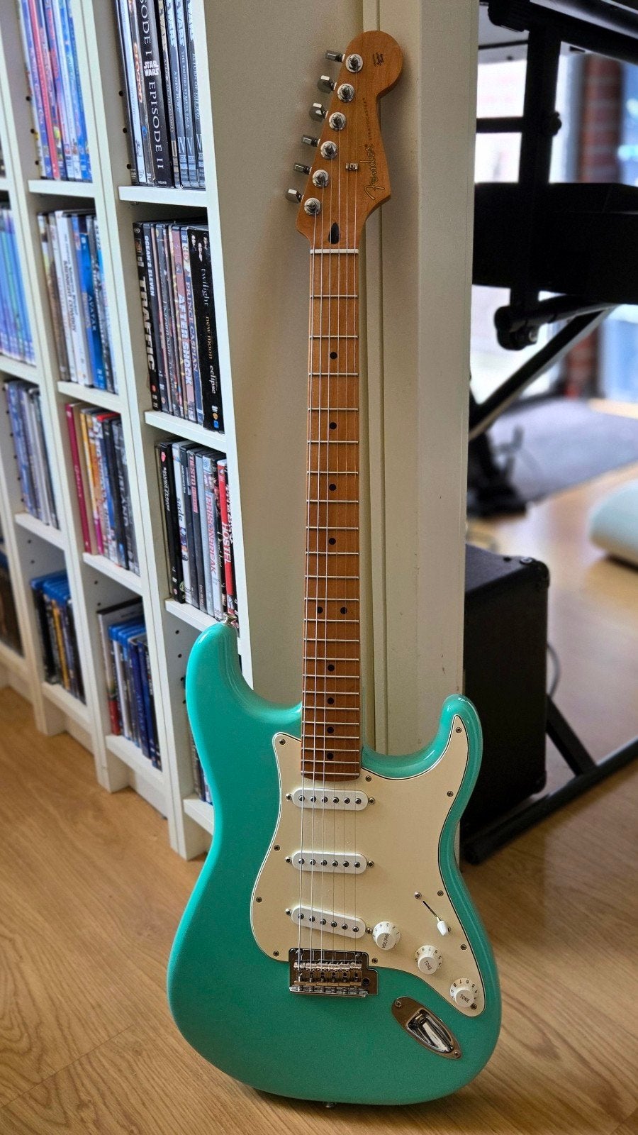 Te koop: Fender Stratocaster Special Edition, Seafoam Green, Ophalen, Zo goed als nieuw, Solid body, Fender