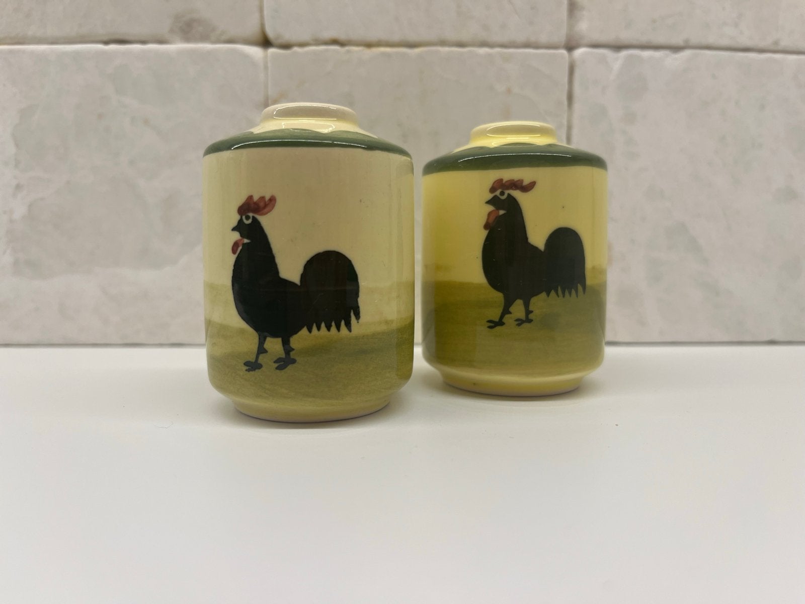 Zeller ‘Hanh und Henne’ Kip & Haan peper- en zoutstel, Overige merken, Keramiek, Ophalen of Verzenden, Zo goed als nieuw