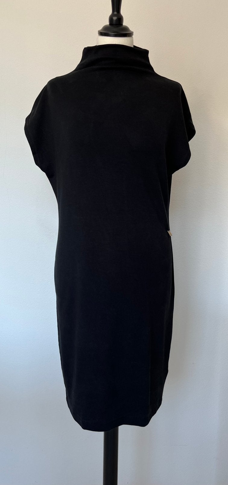 Anna zwarte tuniek met col maat S, Ophalen of Verzenden, Zo goed als nieuw, Maat 38/40 (M), Zwart