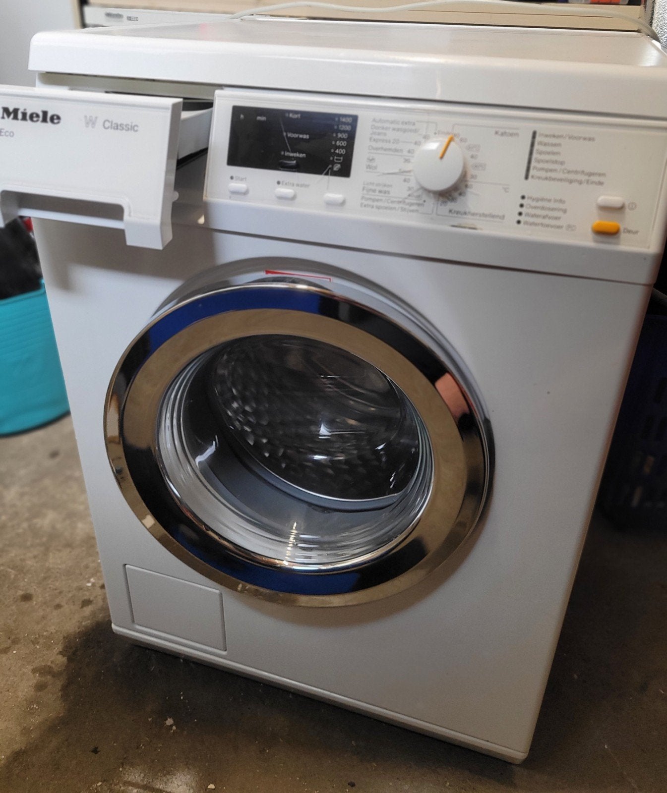 Miele W Classic WDA111 Wasmachine, Ophalen, Wolwasprogramma, Zo goed als nieuw, Voorlader