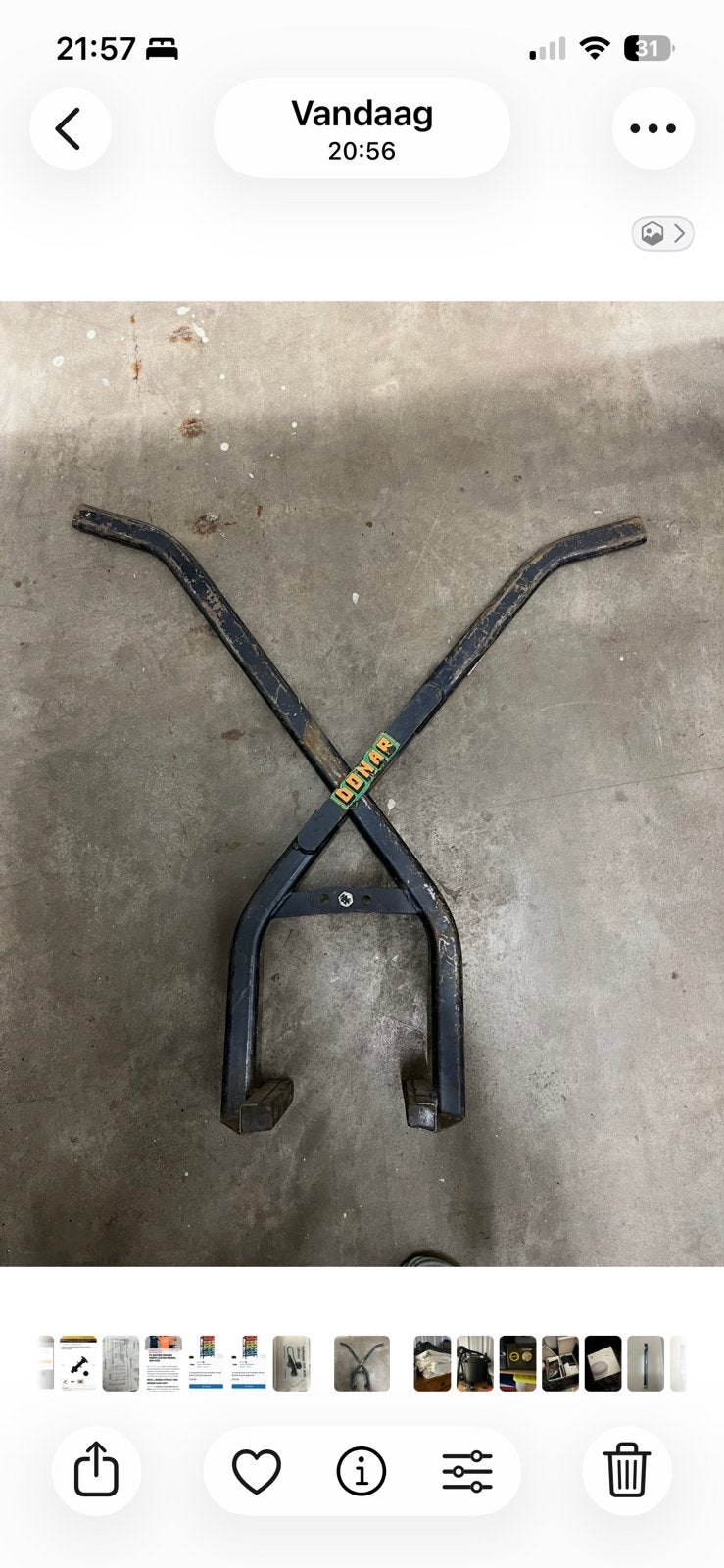 Beton banden tang opsluitband tang, Ophalen of Verzenden, Zo goed als nieuw