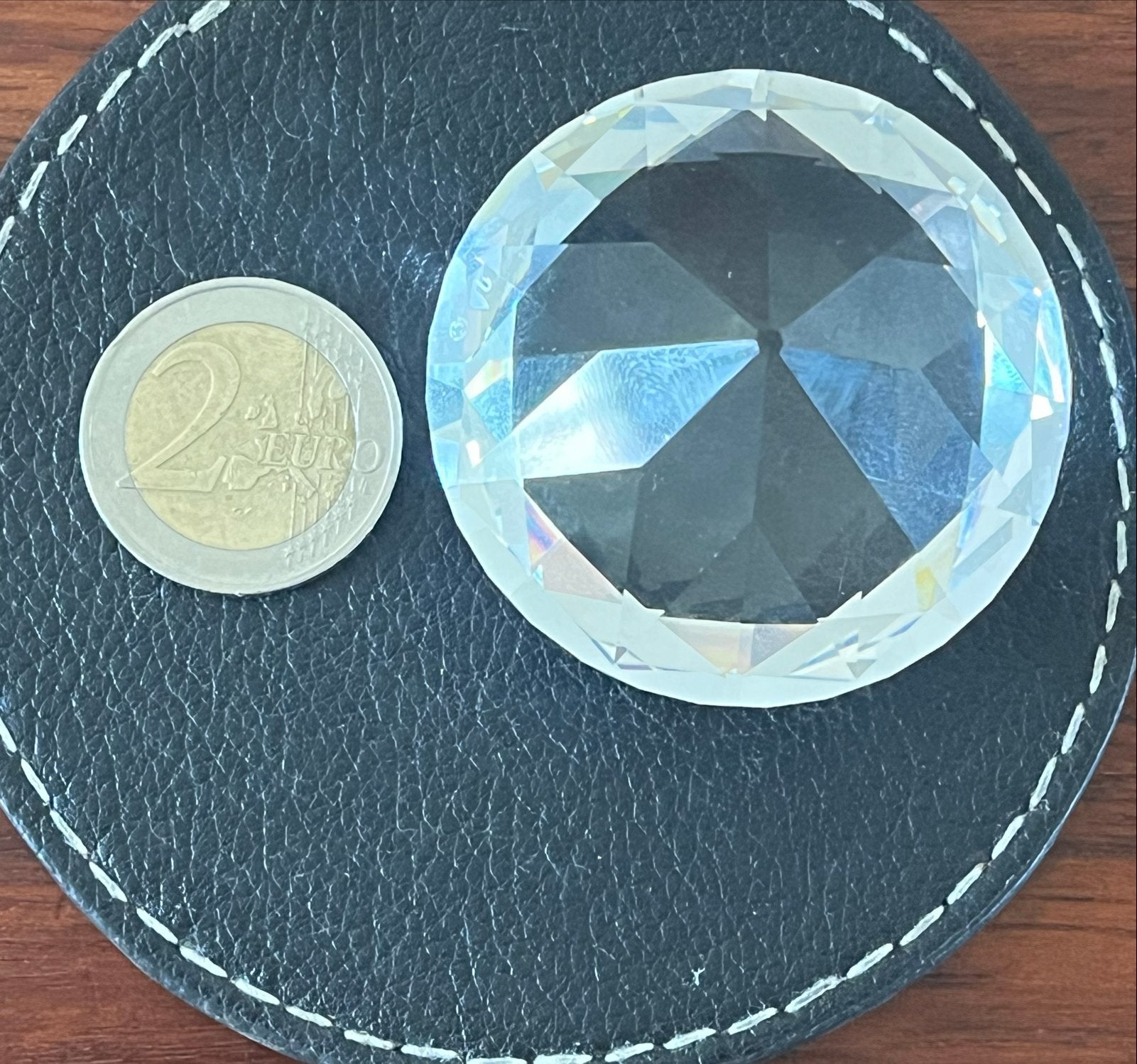 Swarovski Kristal Diamant Paperweight, Ophalen of Verzenden