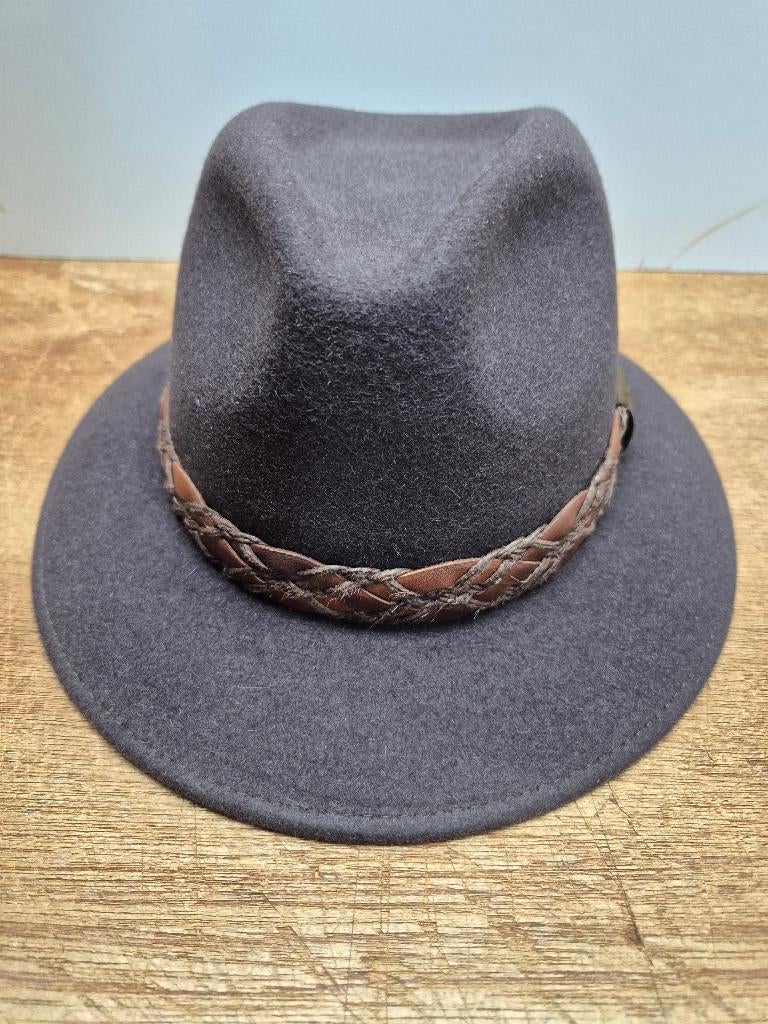 Mayser vilten hoed, nieuw. Maat 56, bruin, Nieuw, Ophalen of Verzenden, 57 cm (M, 7⅛ inch) of minder, Hoed