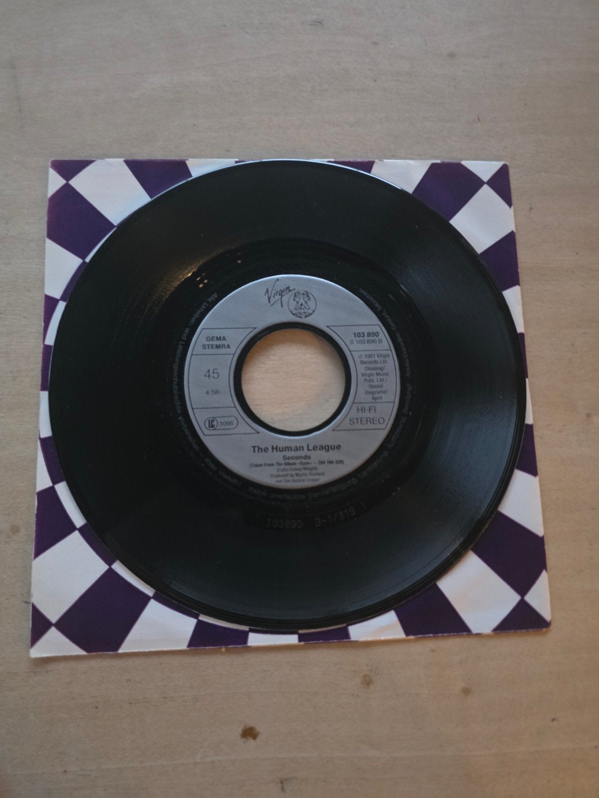 The Human League - Seconds, Cd's en Dvd's, Gebruikt, Overige genres, 7 inch, Ophalen of Verzenden