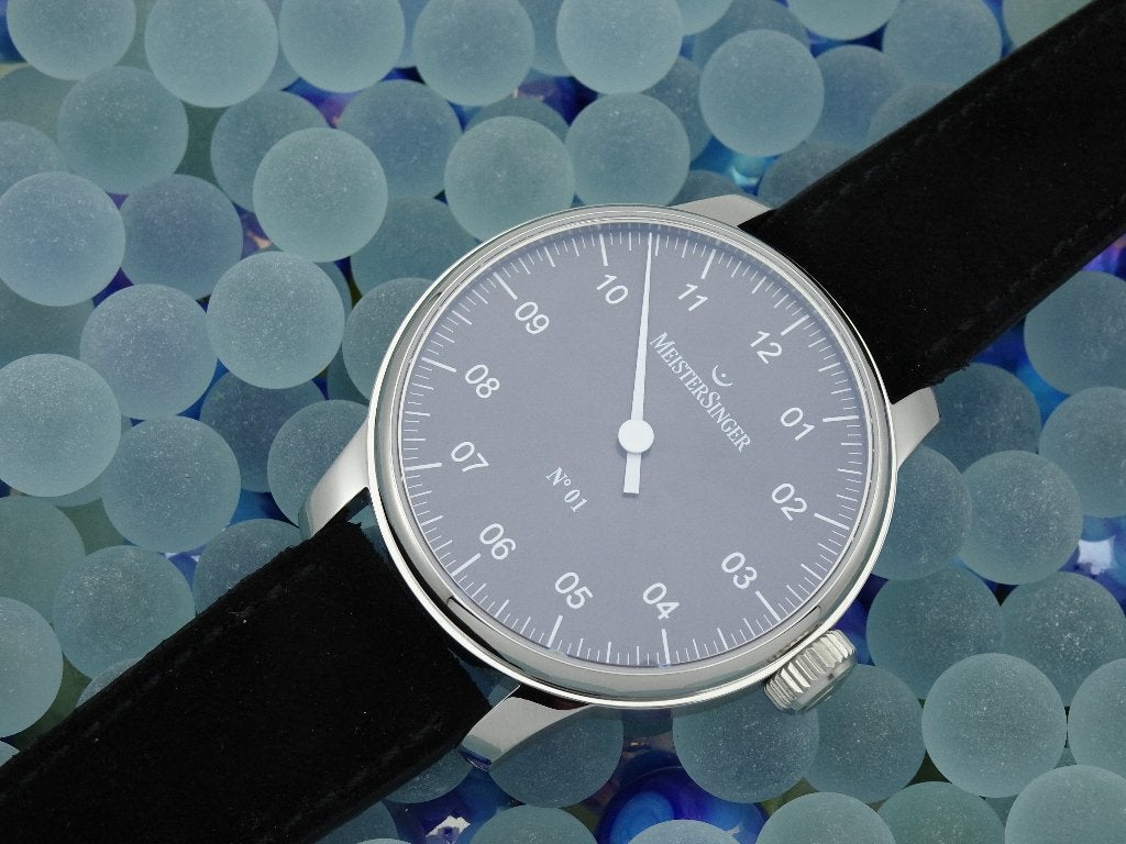 Meistersinger Number One 2020 Mint Conditie 100% garantie, Leer, Staal, Polshorloge, Nieuw
