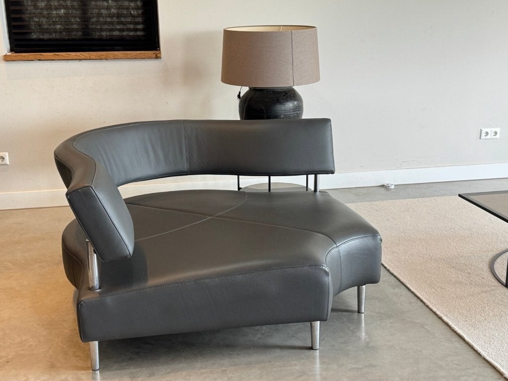 Leolux Vol de Rêve loveseat 2-persoons | Grijs leer