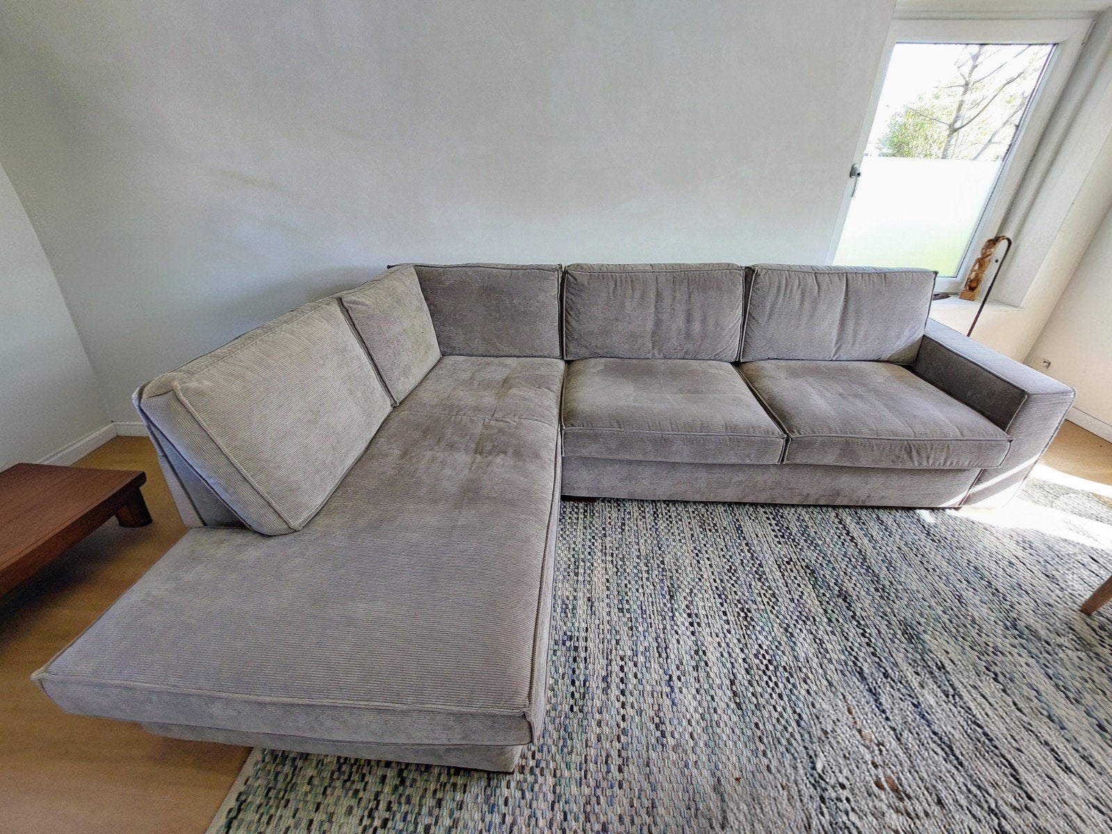 Woood Thomas hoekbank - Comfortabel en stijlvol, Ophalen, 250 tot 300 cm, Gebruikt, Hoekbank