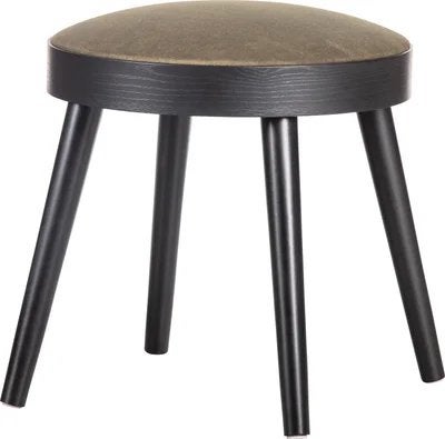 WOOOD Kruk/Tafel zwart/groen antique velvet  D 38 H 38 cm, Huis en Inrichting, Ophalen, Zo goed als nieuw, Hout