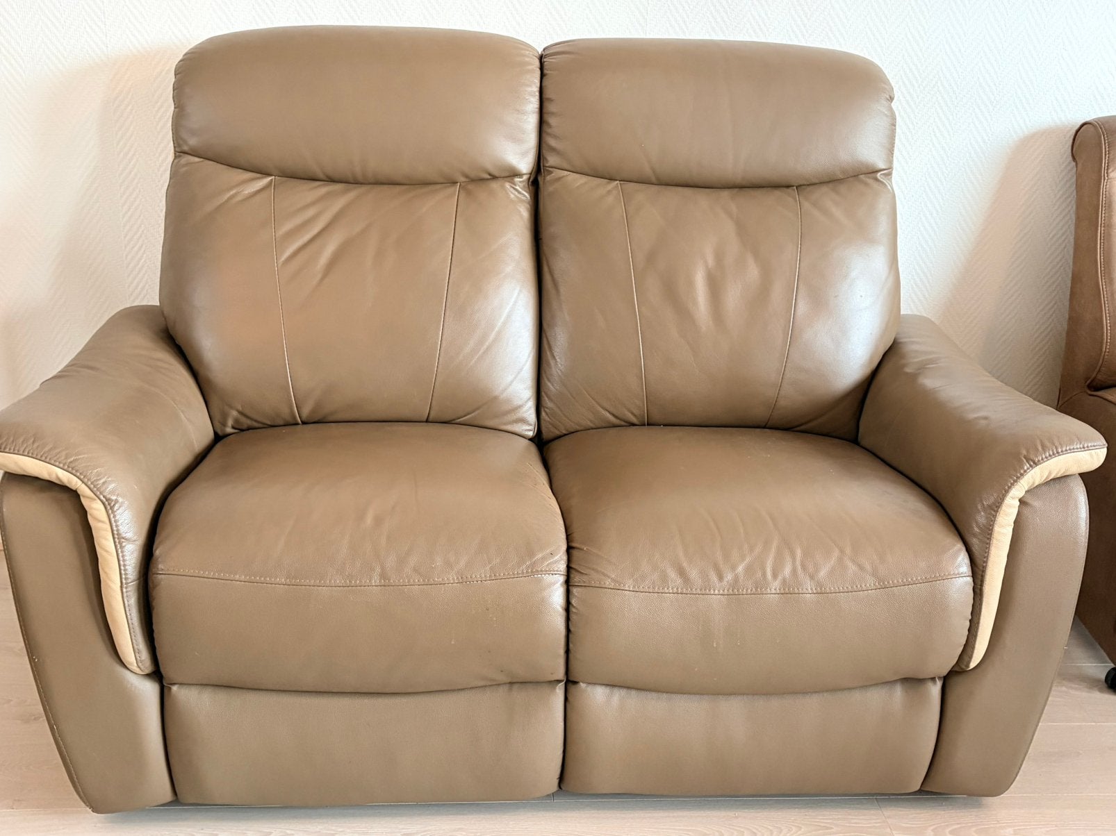 Tweezits relaxbank, Huis en Inrichting, Kunststof, Gebruikt, 150 tot 200 cm, Tweepersoons