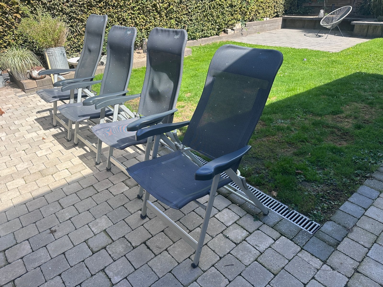4x Crespo campingstoel, Ophalen, Gebruikt, Campingstoel
