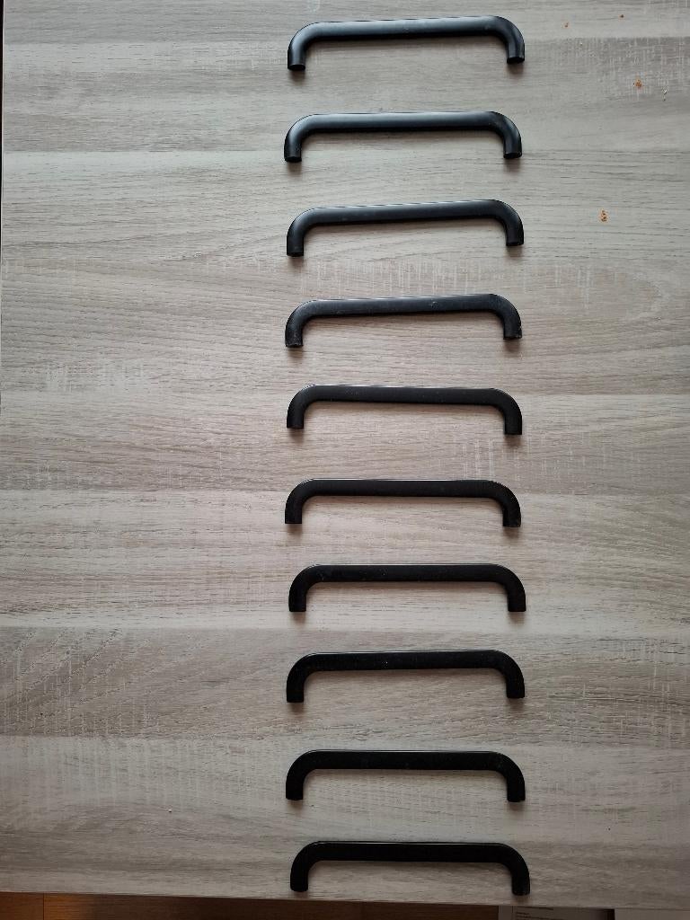 handvatten voor keukenkastjes (10 stuks), Huis en Inrichting, Keuken | Keukenelementen, Zwart, Zo goed als nieuw, Minder dan 25 cm