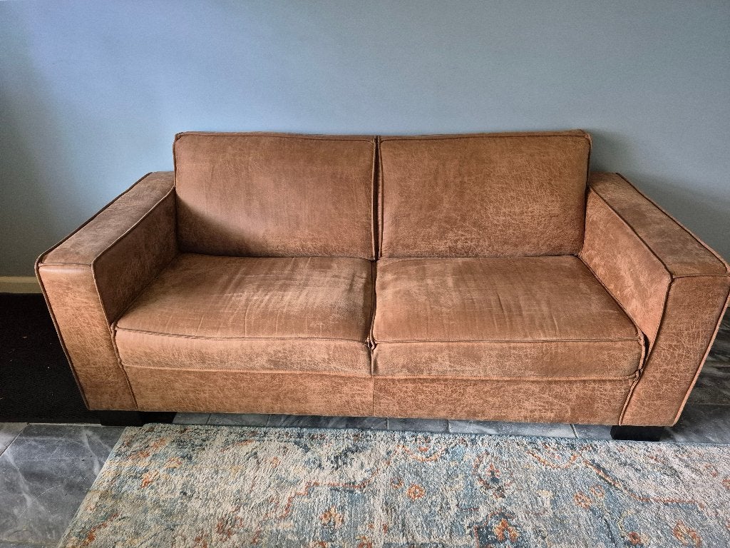 Zitbank met bijpassende fauteuil, Huis en Inrichting, Ophalen, Gebruikt, 150 tot 200 cm, Tweepersoons