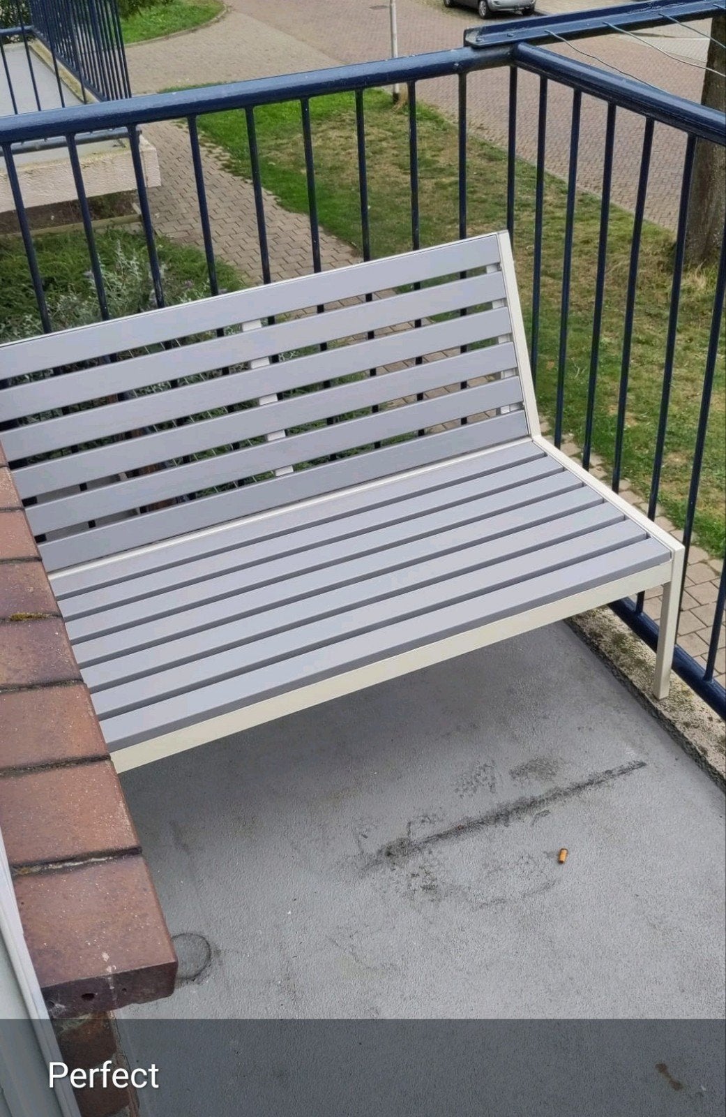 IKEA bankje 1 meter breed - ideaal voor smalle balkons, Ophalen, Gebruikt, Overige materialen