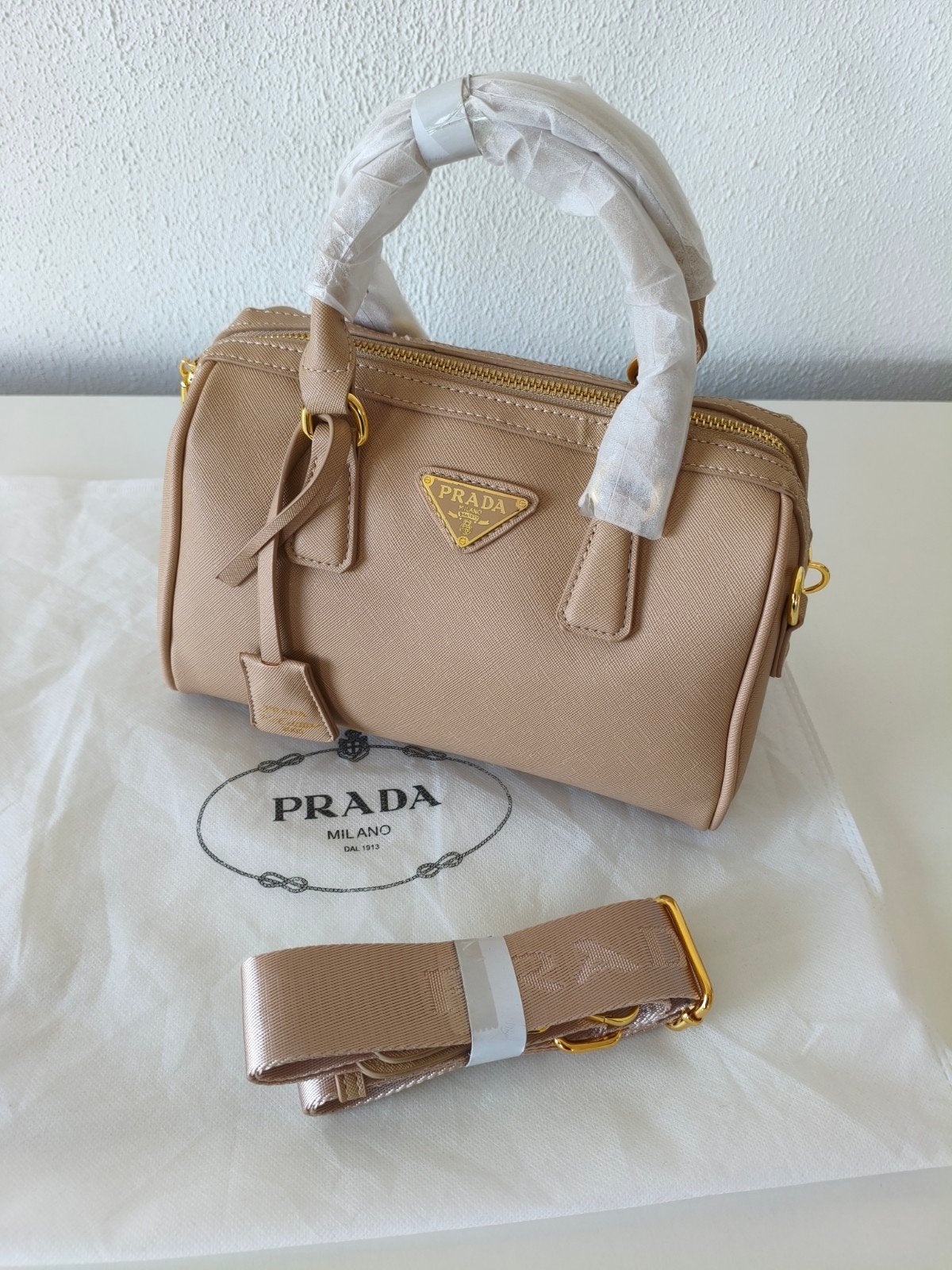 Handtas Schoudertas Prada Nieuw, Ophalen, Nieuw, Beige, Handtas