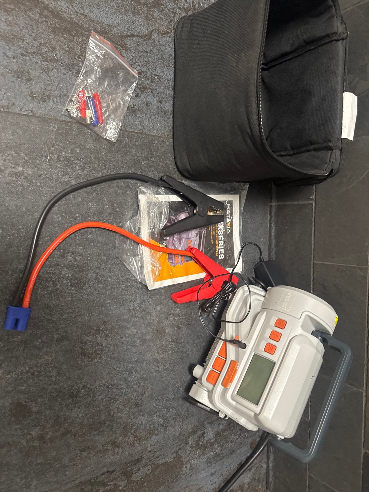 Batavia Jumpstarter & Compressor 600A, Auto diversen, Jumpstarters, Ophalen of Verzenden, Gebruikt