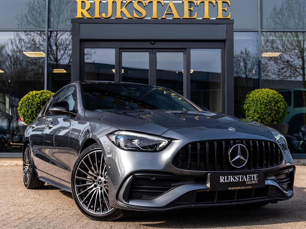 Mercedes C-klasse C200 AMG|BURMESTER|PANO|CAM|SFEERV|ACC, Automaat, Achterwielaandrijving, Euro 6, 4 cilinders
