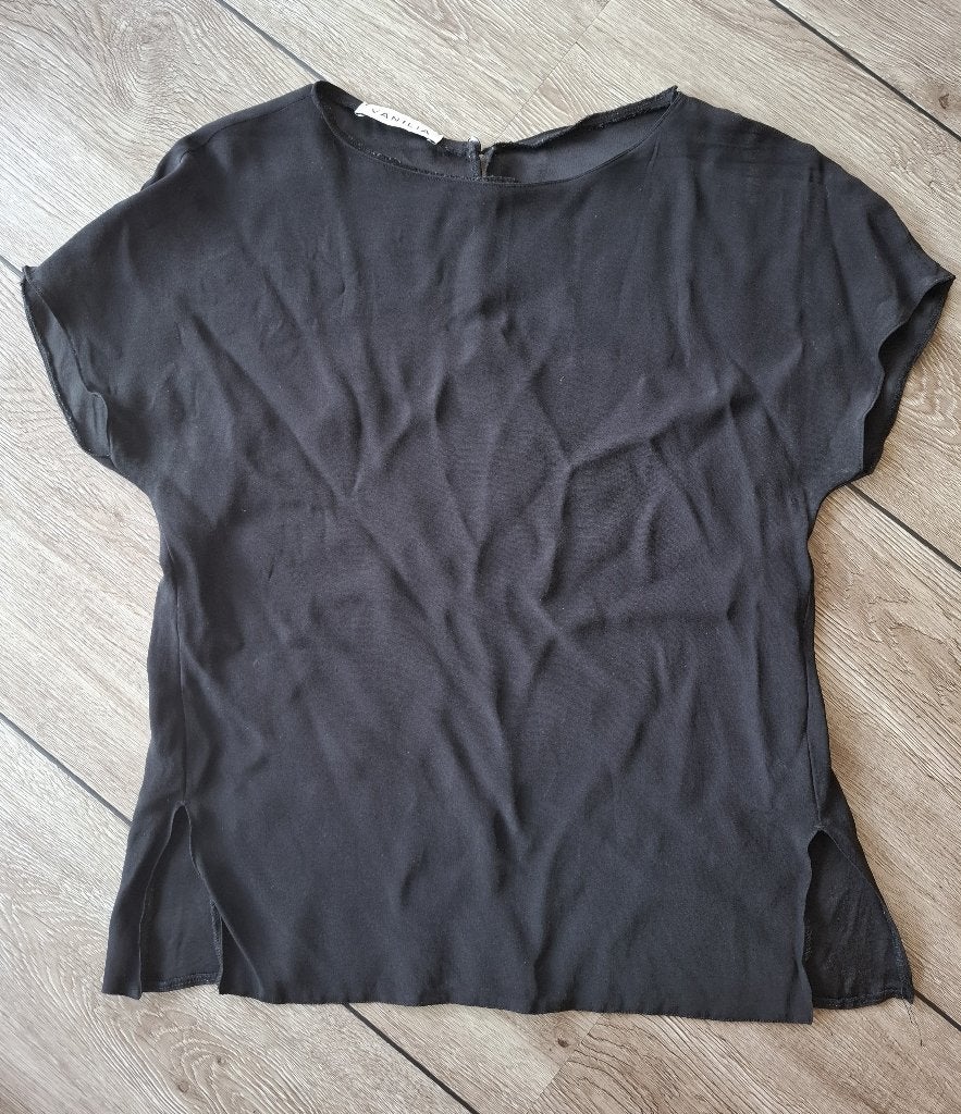 Kort damestopje VANILIA, zwart mt 36, Vanilia, Zwart, Ophalen of Verzenden, Zo goed als nieuw