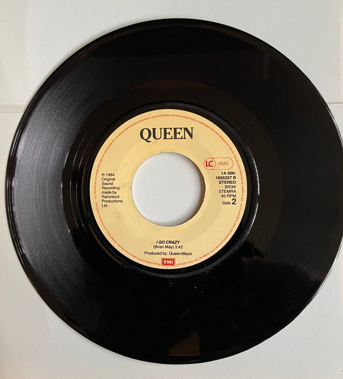 Queen - Radio Ga Ga / I Go Crazy (Single), Ophalen of Verzenden, Gebruikt, Pop