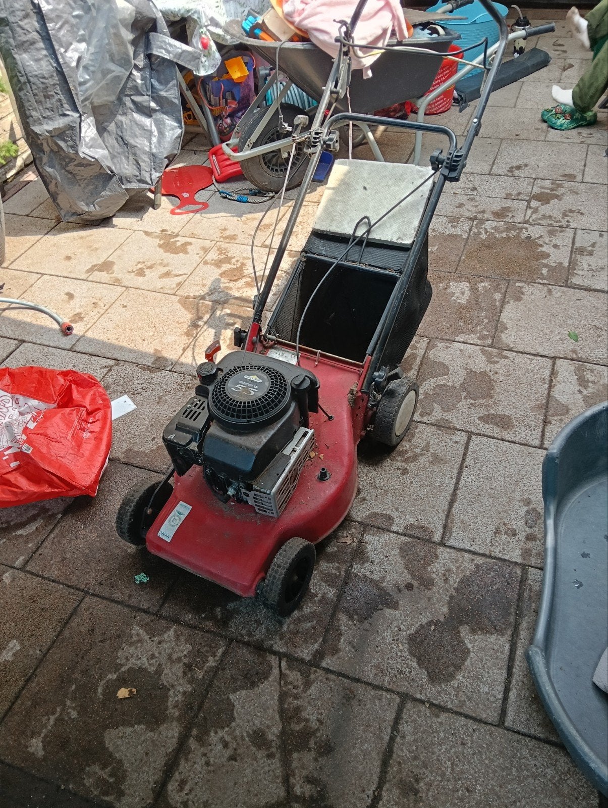 Benzine grasmaaier Briggs & Stratton Quantum XM 55, Cirkelmaaier, Gebruikt, Briggs & Stratton, Ophalen of Verzenden