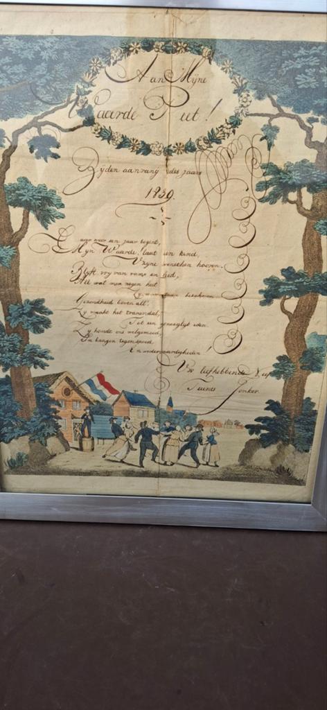 Nieuwjaarsbrief, Antiek en Kunst, Ophalen of Verzenden