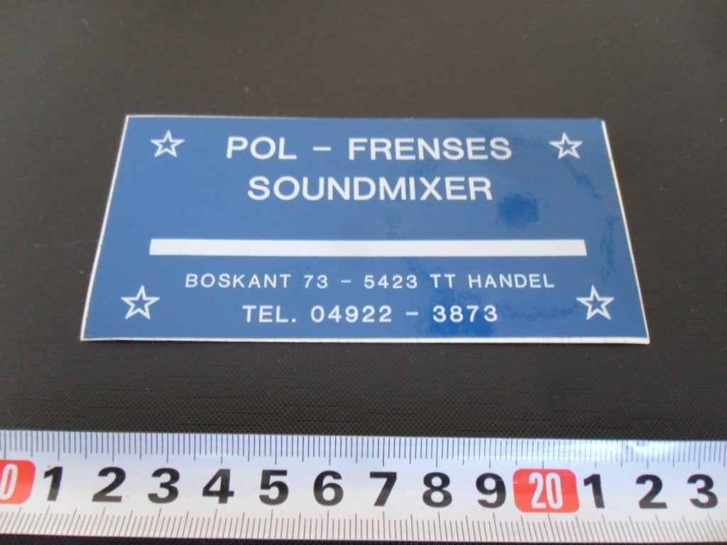 sticker Handel POL - FRENSES  Soundmixer  Boskant 73, Ophalen, Zo goed als nieuw