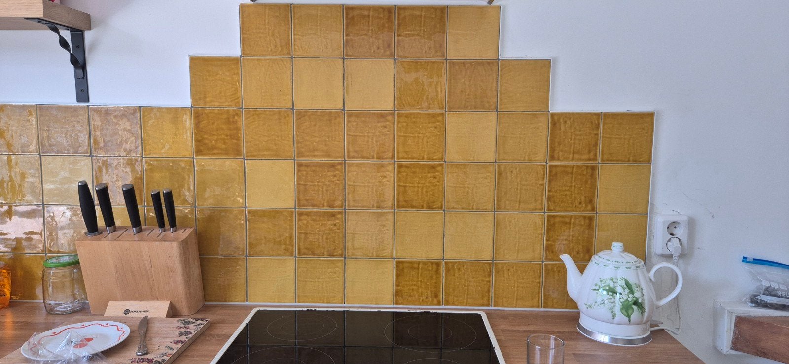 wandtegels geel 13x13, Doe-het-zelf en Verbouw, Tegels, Ophalen, Nieuw, Minder dan 20 cm, Minder dan 20 cm
