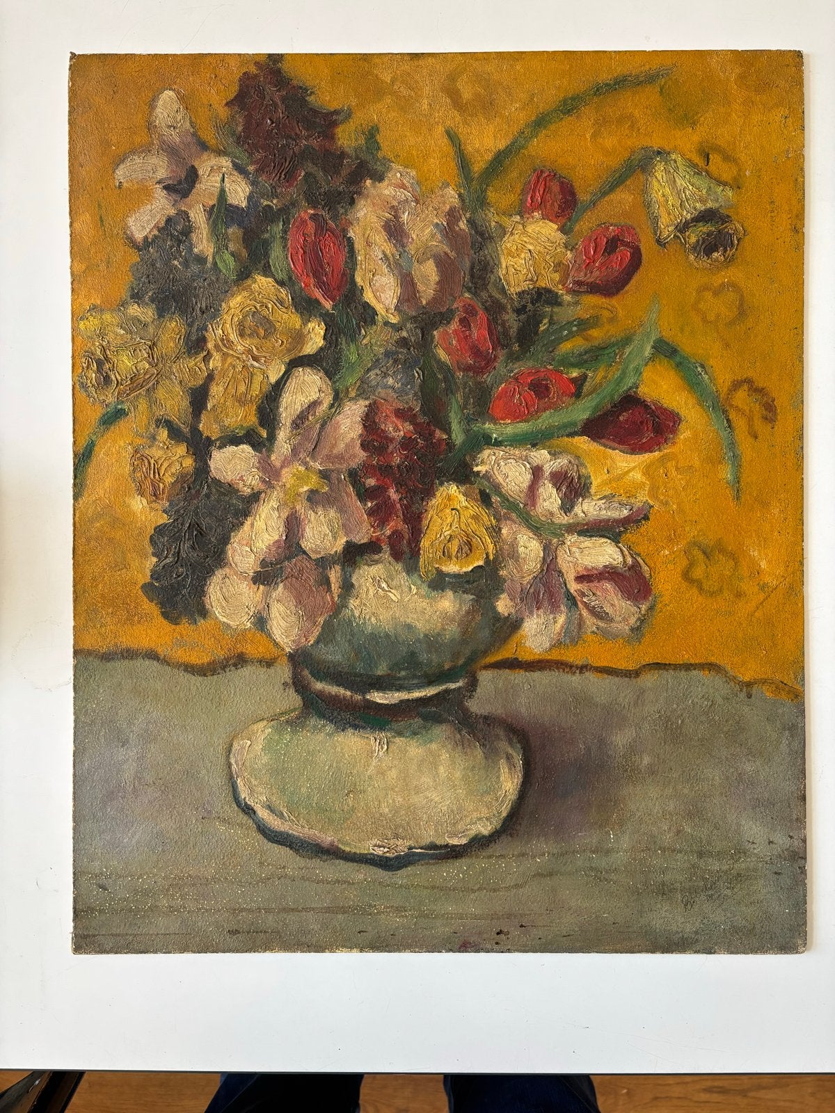 Fraai Bloemstilleven van Bob Verstraete (1921-1993), Antiek en Kunst, Kunst | Schilderijen | Klassiek, Ophalen of Verzenden
