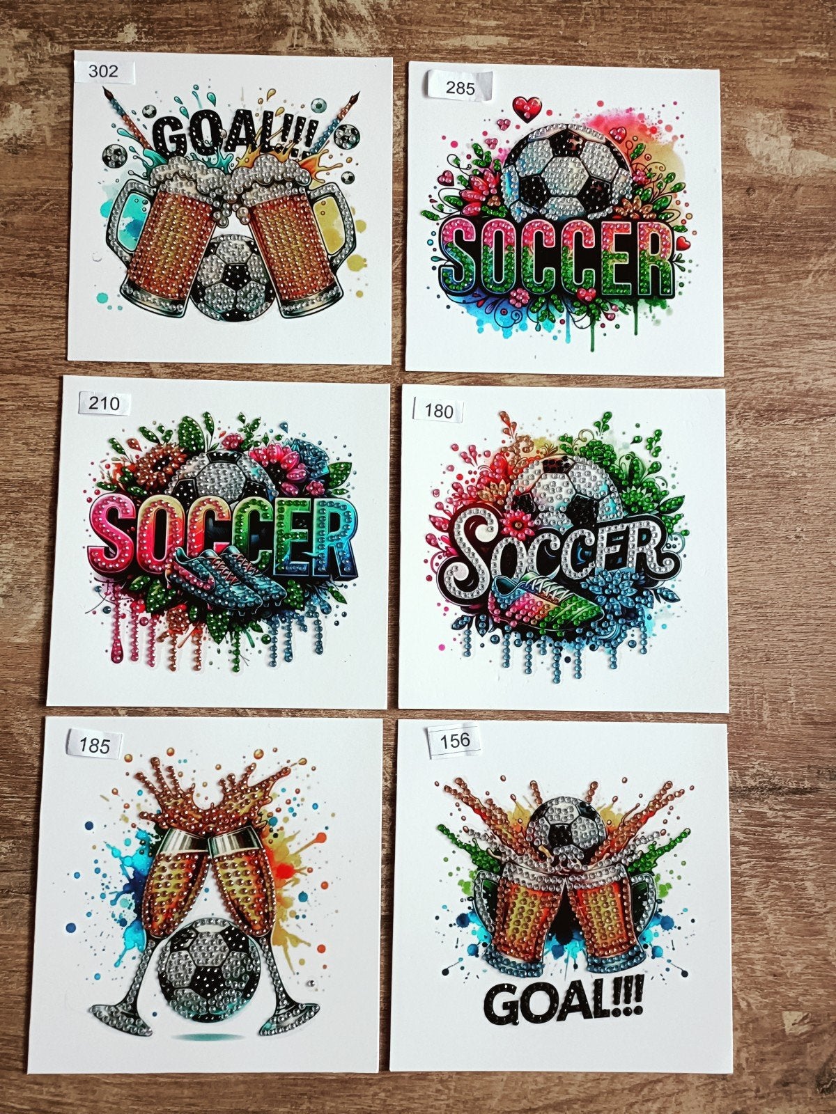 mooie daimond painting kaarten voetbal, Ophalen of Verzenden, Nieuw, Overige thema's