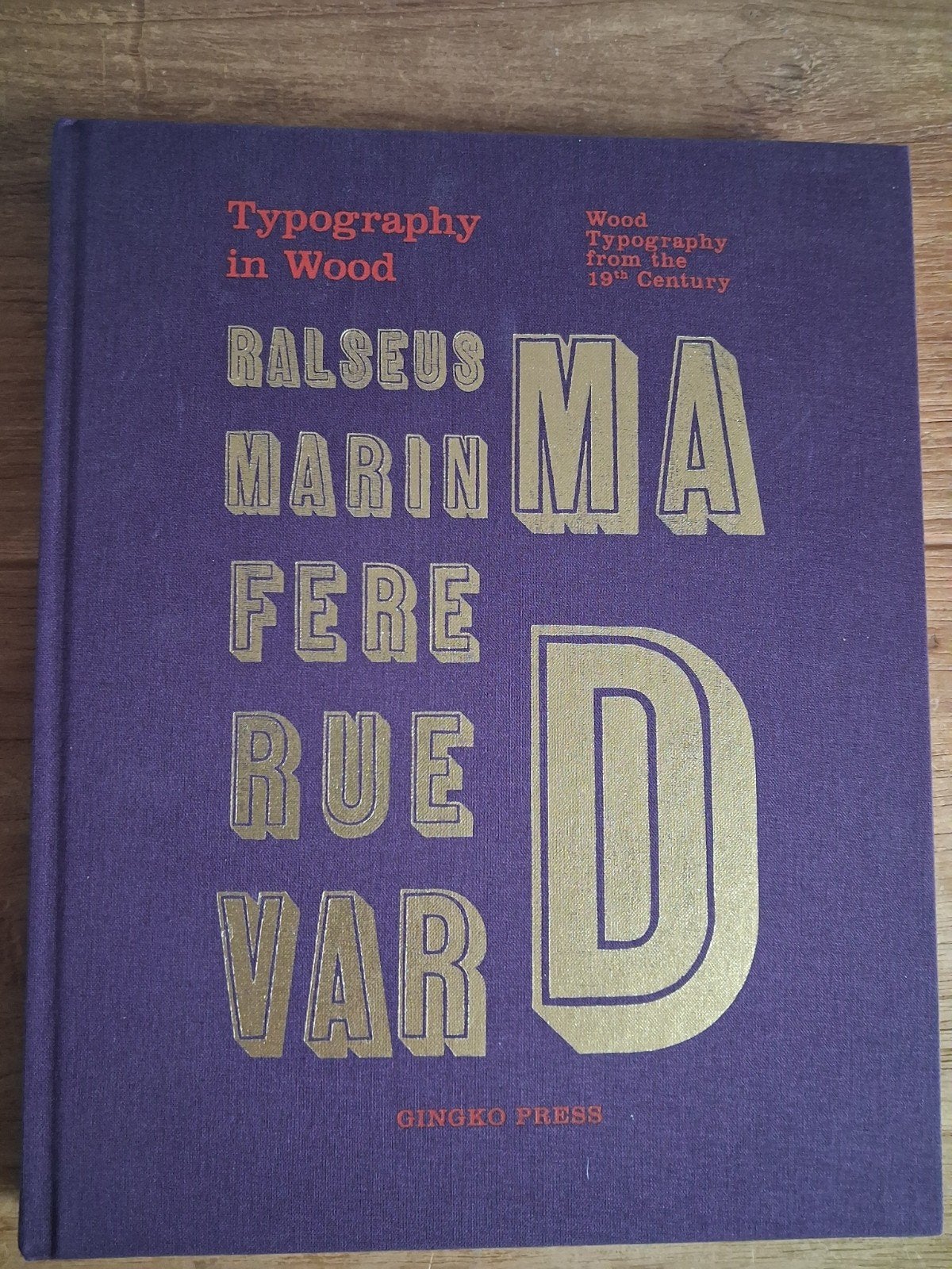 Typography in Wood - from the 19th century, Ophalen of Verzenden, Zo goed als nieuw