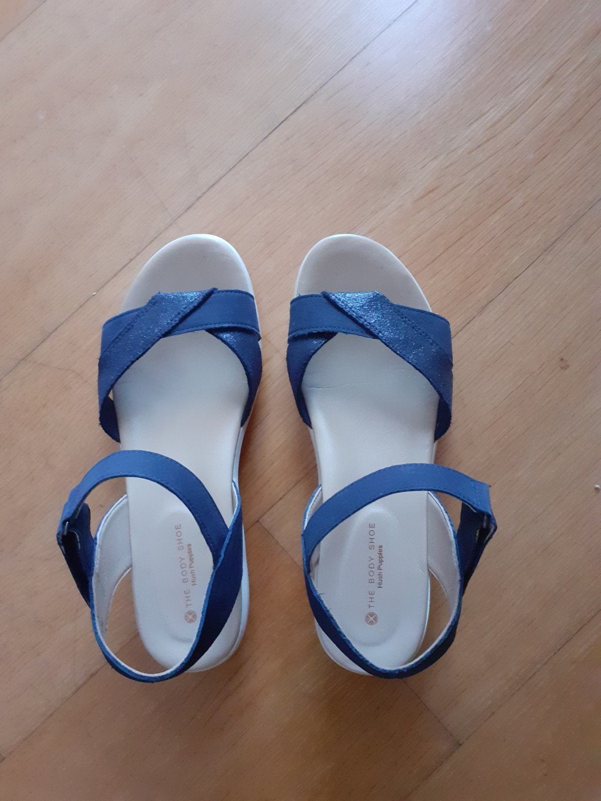Sandalen Hush Puppies, Ophalen, Blauw, Sandalen of Muiltjes, Zo goed als nieuw