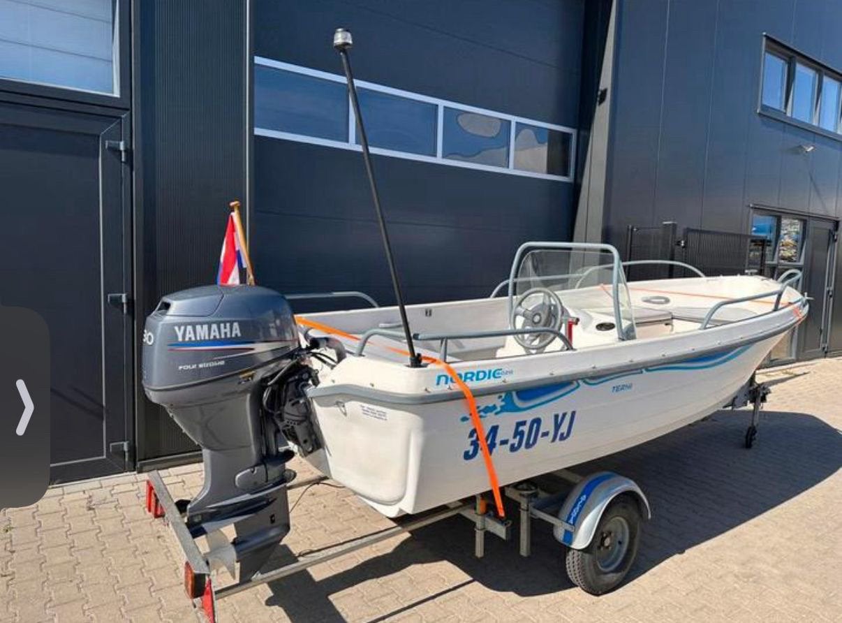 Terhi nordic 6020, Watersport en Boten, Ophalen, Zo goed als nieuw, Buitenboordmotor