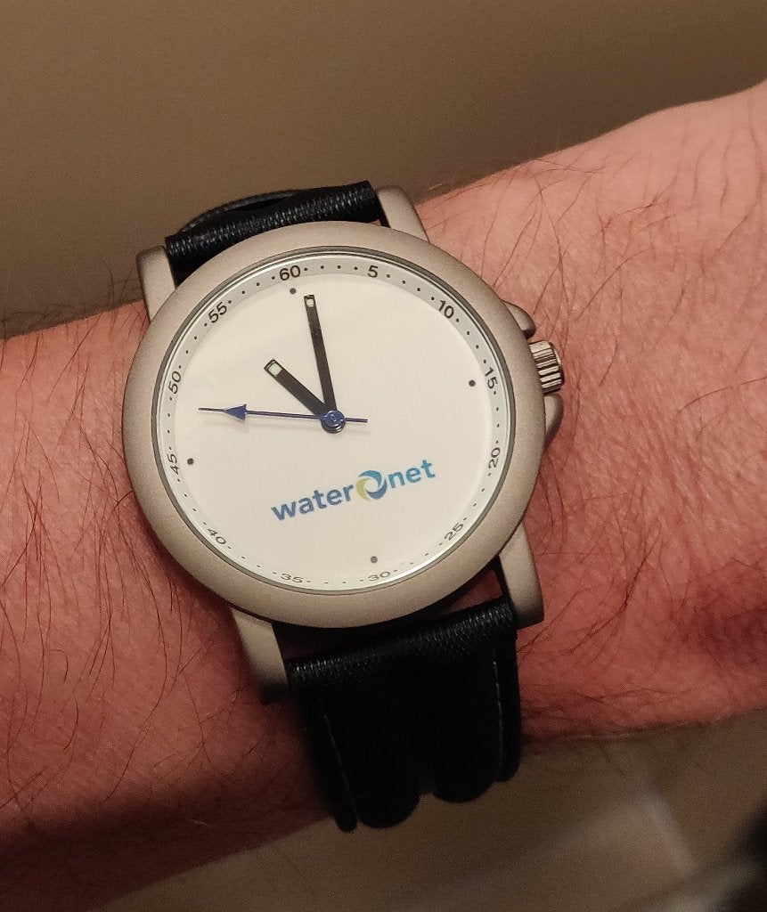 Waternet AGV Amstel Gooi en Vecht Amsterdam quartz horloge, Ophalen of Verzenden, Nieuw, Gebruiksvoorwerp