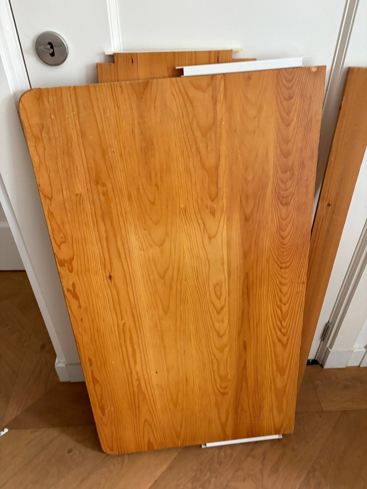 Lundia bureaublad, bovenplank en plinten (100x30 cm), Opbergruimte, Gebruikt, Hout, Bruin