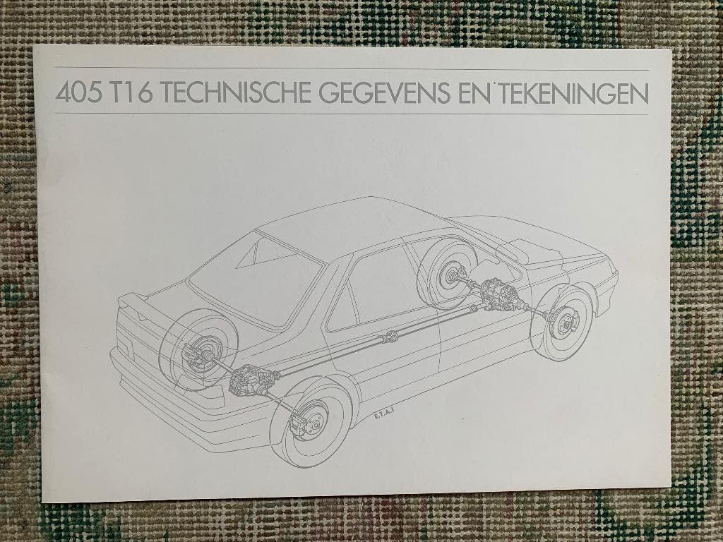 Product informatie boek Peugeot 405 T16 Nederlands 1992 nieu, Nieuw, Ophalen of Verzenden, Peugeot, Peugeot
