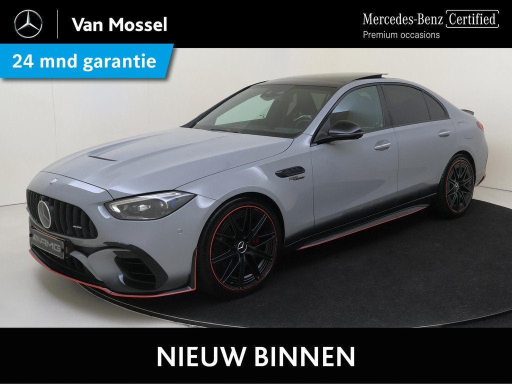 Mercedes-Benz C-klasse AMG 63 S E Performance Night Edition, Auto's, Mercedes-Benz, Automaat, 4 cilinders, 2065 kg, Vierwielaandrijving