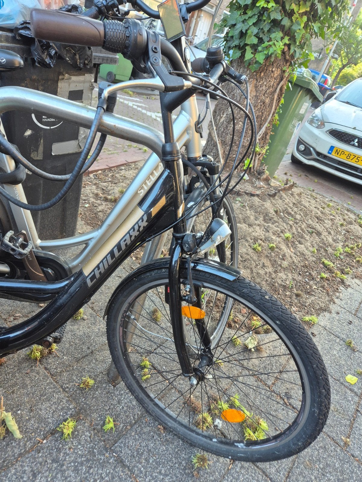 Chillaxx Strada Stadsfiets (Zwart/Bruin) 21 versnellingen, Gebruikt, Velgrem, Versnellingen, 50 tot 53 cm