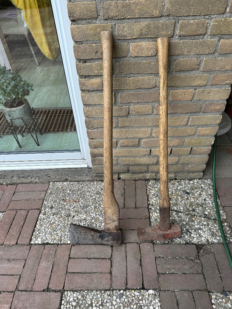 Houthakkers- en kloofbijl, Ophalen, Gebruikt, Bijl, Labora, houth.bijl