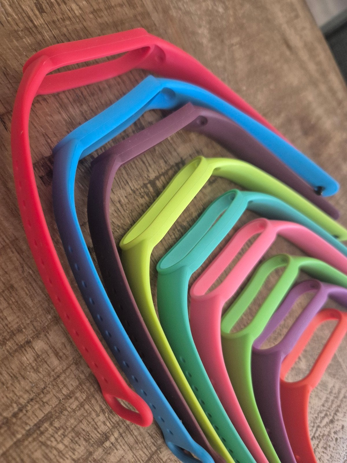 Set van 10 siliconen bandjes voor Xiaomi Mi Band 3/4, Ophalen of Verzenden, Nieuw, Rood, Xiaomi
