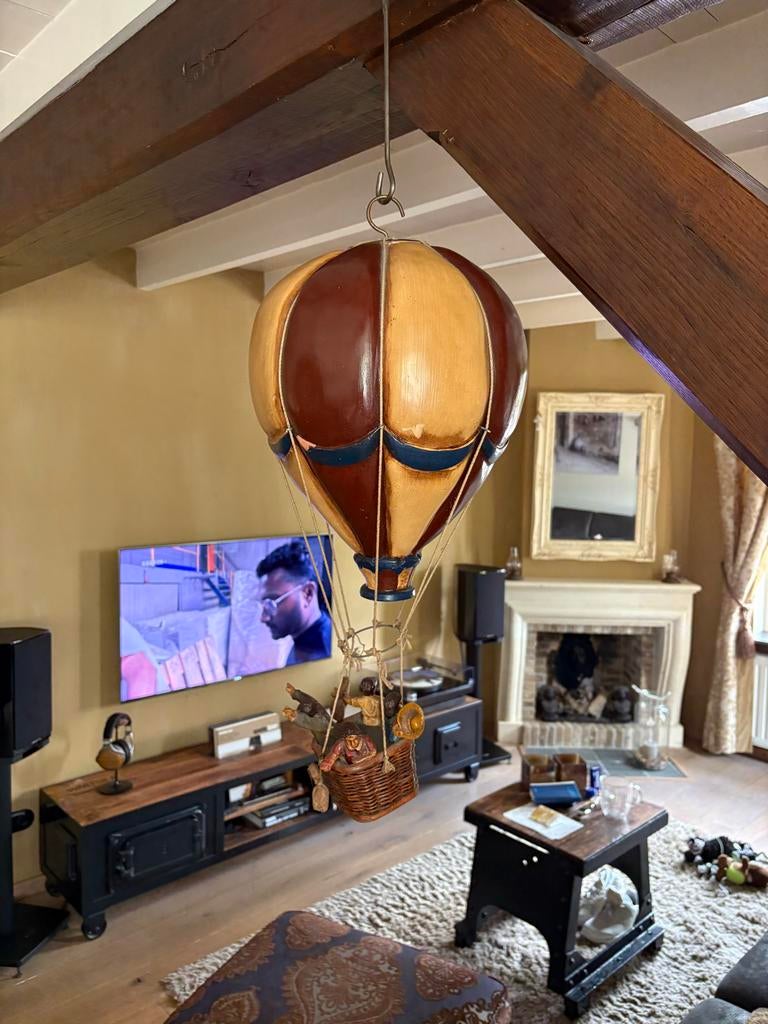 Diverse Brocante Decoratie: Luchtballon, Schilderijtjes, Antiek en Kunst, Curiosa en Brocante, Ophalen of Verzenden