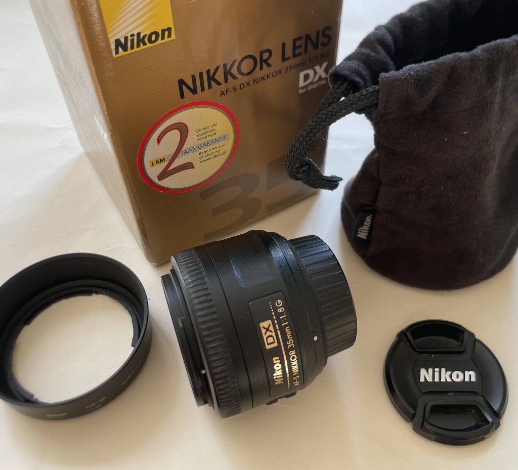 Nikon AF-S DX NIKKOR 35mm f/1.8G, 35 mm, Nikon, Ophalen of Verzenden, Zo goed als nieuw